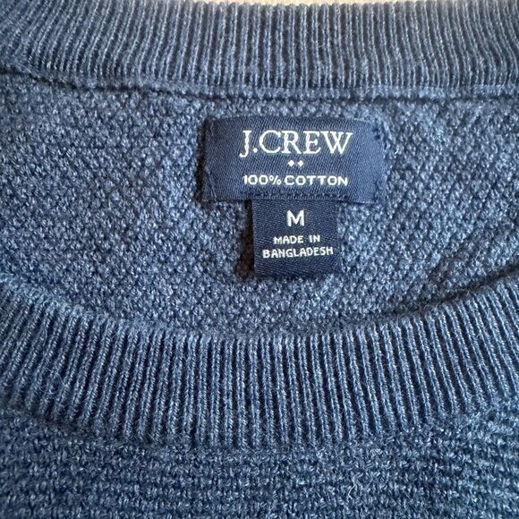 J. Crew Cotton seed-stitch crewneck sweater • size medium • CD617 - Picture 2 of 8